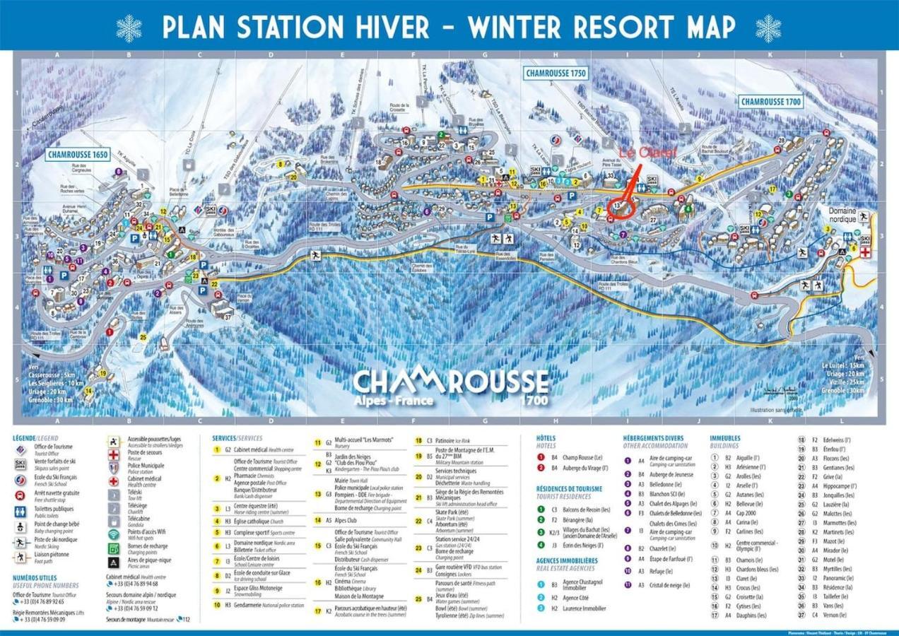 Charmant Studio Cabine Cocoon A 100 M Des Pistes Chamrousse Exterior foto